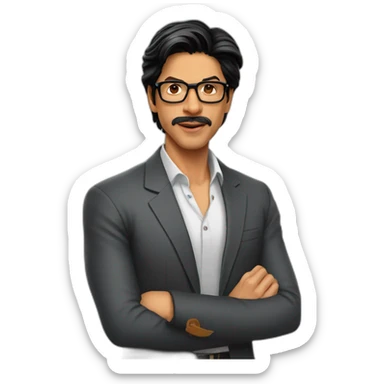 Shahrukh khan as a university teacher sticker