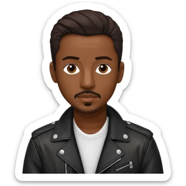 Ralph Tresvant with dark brown hair sticker