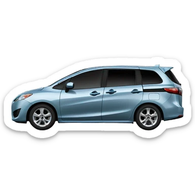 Sideview of a Mazda5 sticker