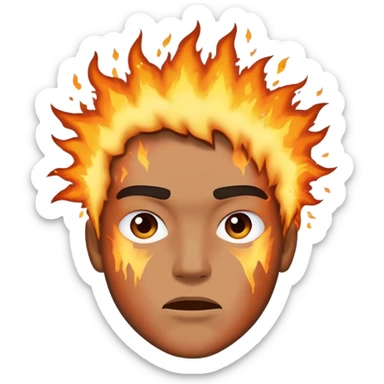 Nate exploding and turning to ashes sticker