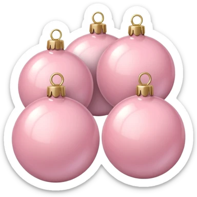 the color is baby pink its still christmas themed and aesthetic sticker