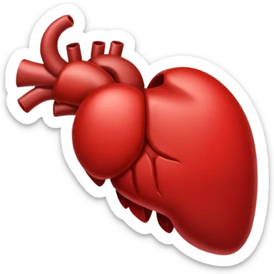 Make human liver iPhone emoji style sticker