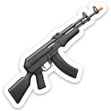 Kalashnikov assault rifle sticker