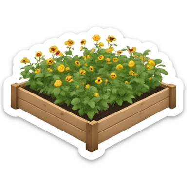raised garden bed sticker