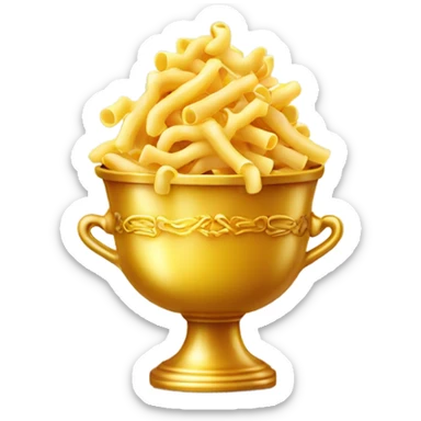 Bowl of Macaroni Golden Trophy  sticker