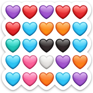 🩷❤️🧡💛💜🤎🤍💙🩵💚🖤🩶 sticker