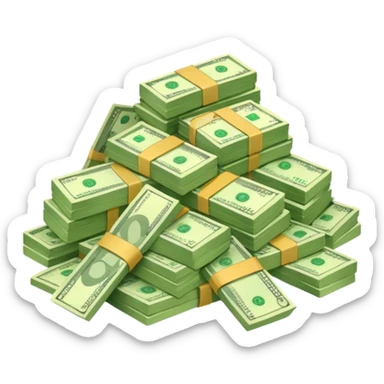 The phrase Money Doesn't Grow On Trees sticker