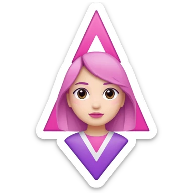 Demi girl flag sticker