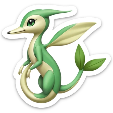 Meloetta-Snivy-Pokémon-Fakémon-creature sticker