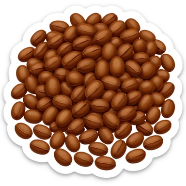 raw beans (like brazilian beans) sticker