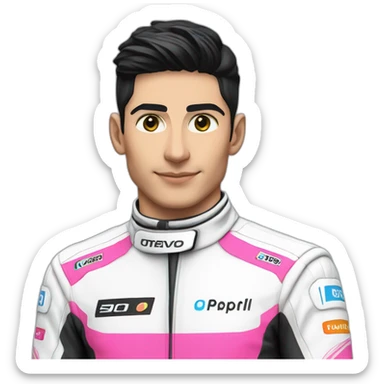 Esteban Ocon alpine suit sticker