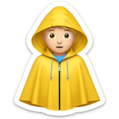 rain poncho sticker