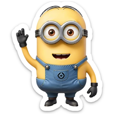 minion from despicable me  sticker