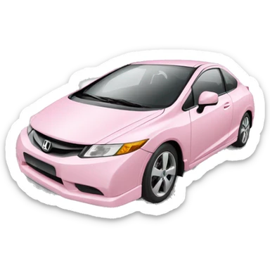 light pink honda civic sticker