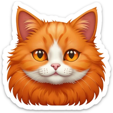 A cat with stars in his eyes sticker