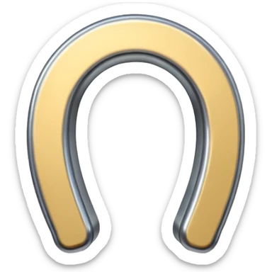 horseshoe magnet sticker