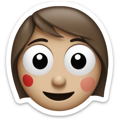 g written in belleza font with circle border and a red dot on the g sticker