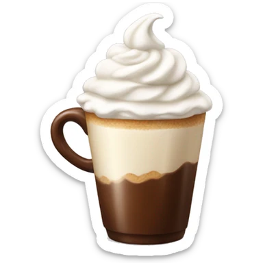 Coffee with whipped cream  sticker