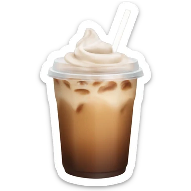 Aesthetic iced coffee sticker