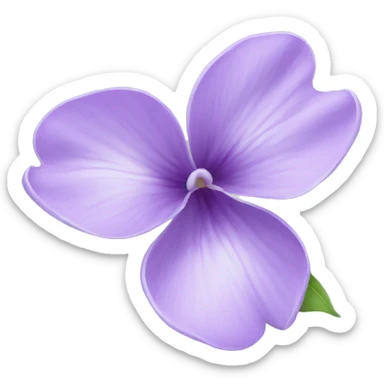 lilac flower sticker