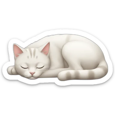 cat sleeping sticker