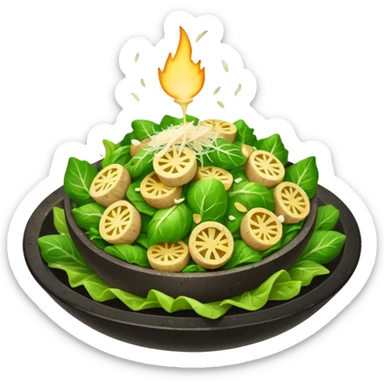 Charred sprout caesar salad sticker