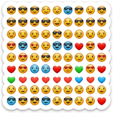 Mixe des emoji 🤷🏼7️⃣6️⃣ sticker