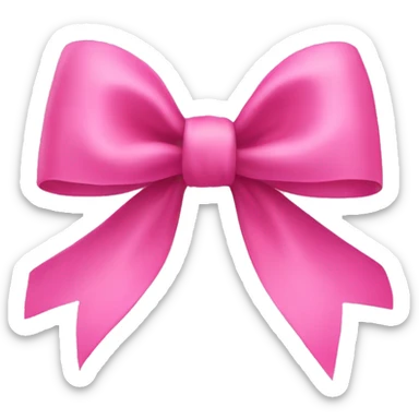pink bow sticker
