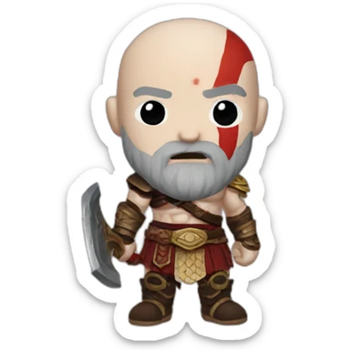 kratos god of war body sticker
