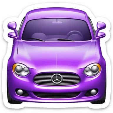 Purple car sticker
