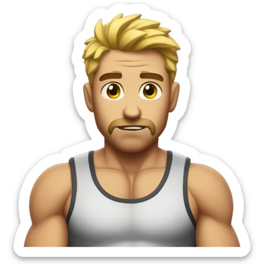 Gym bro sad sticker