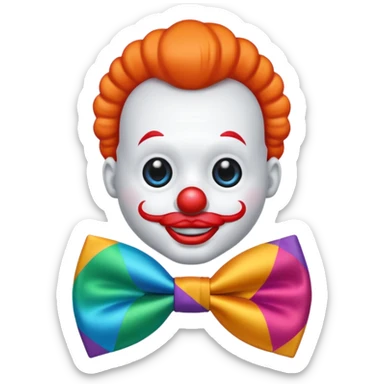 clown bowtie sticker
