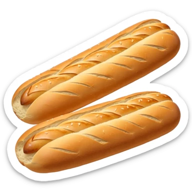 baguette bread sticker