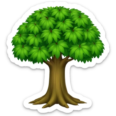 Árbol de chaguil platano verde sticker