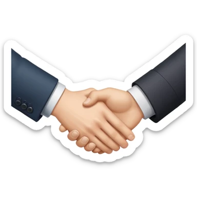business handshake sticker