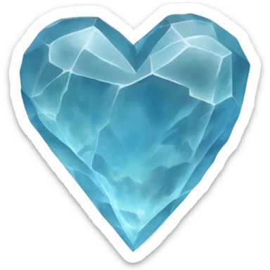 Celestite heart  sticker