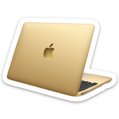 Gold macbook sticker