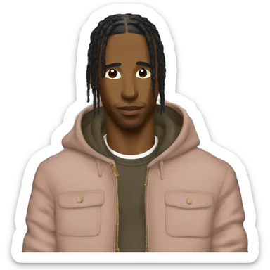 Travis Scott buying clothes  sticker