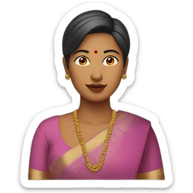 harshada-deshpande-indian-woman-short-hair-fair-complexion sticker