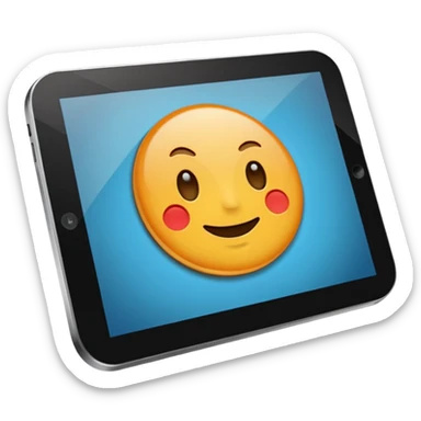 Cria um emoji de um tablet do Android sticker