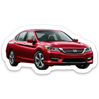 red 2013 honda accord sticker
