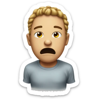 someone grossed out sticker