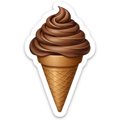  Mocha ice cream sticker