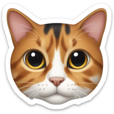 cameron the calico cat sticker