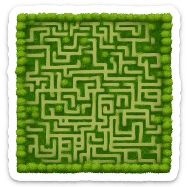 Bush maze sticker