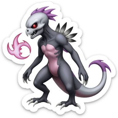 Duskull-Darkrai-Palkia-Fakémon-fusion (full body) sticker