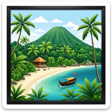 GAMBAR PULAU SUMATERA NEGARA INDONESIA sticker