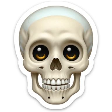 Squelette qui pleure sticker