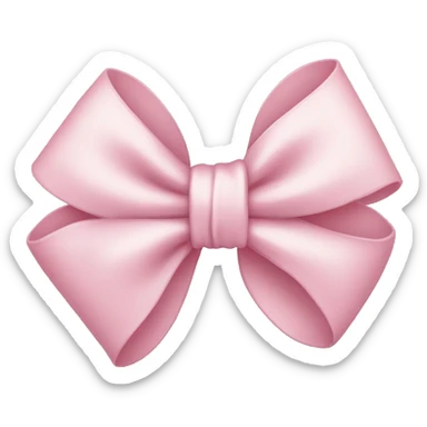 light pink bow sticker