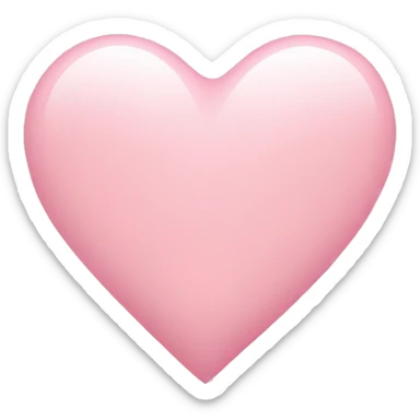 Light pink heart sticker